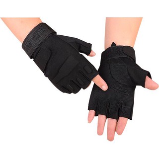 Găng tay phượt blackhaw cụt ngón xịn chất vải đẹp!