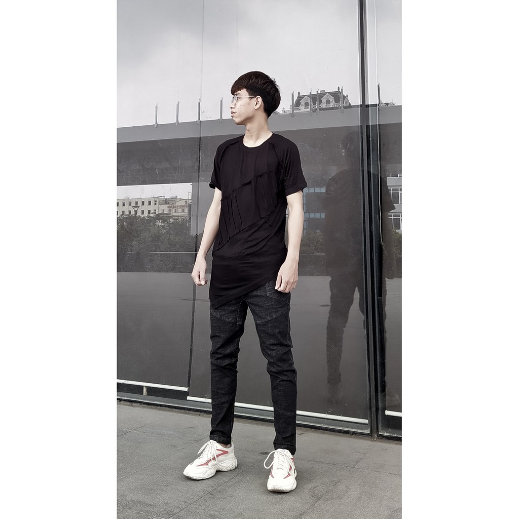 Áo thun unisex gấp nếp nhăn Lexuza 149