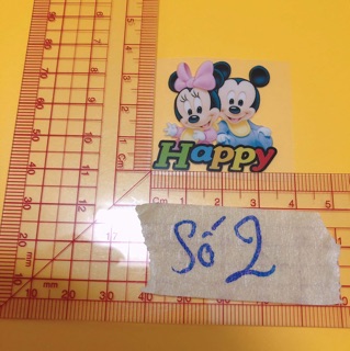 Sticker ủi,hình ủi,patch ủi hình chuột mickey (Phụ liệu may vá trang trí quần áo may mặc, Handmade, DIY)