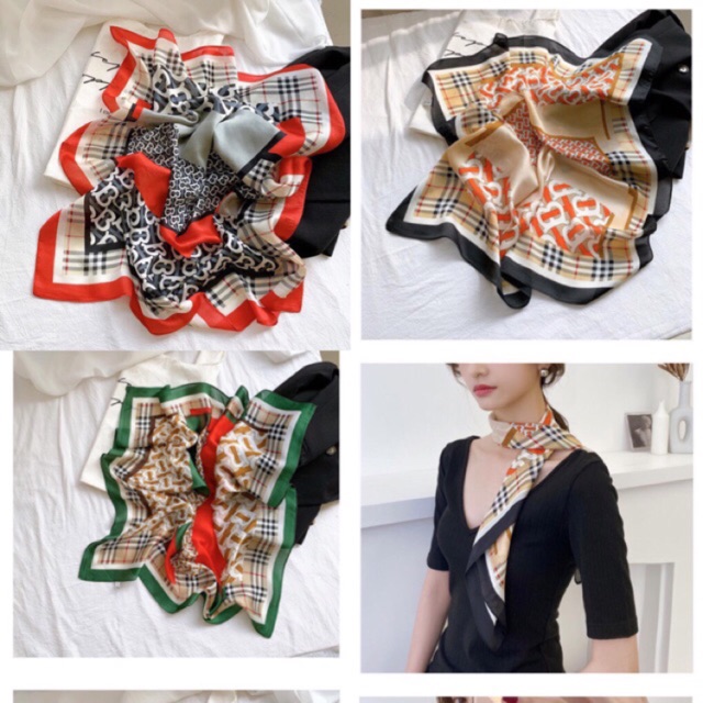 Khăn lụa vuông. (Size 70x70)