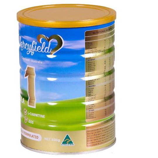 sữa bột Mercyfield 1 (800g) nhập khẩu úc