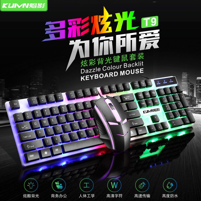 Bàn Phím Cơ Gaming Qwerty Kết Nối Bluetooth Không Dây Có Đèn Led Nền Phong Cách Punk