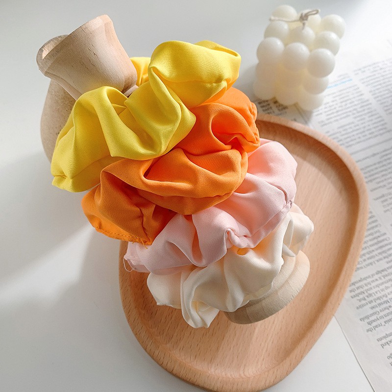 Dây Buộc Tóc Vải Satin Nhiều Màu Sắc Đầy Cá Tính