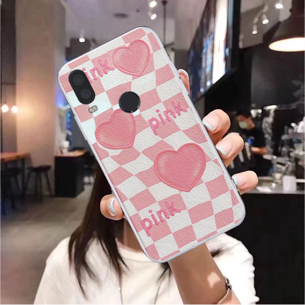 Ốp Vsmart Active 1 / Active 1 Plus / Active 1+ caro trái tim cá tính, thời trang siêu đẹp, siêu phong cách