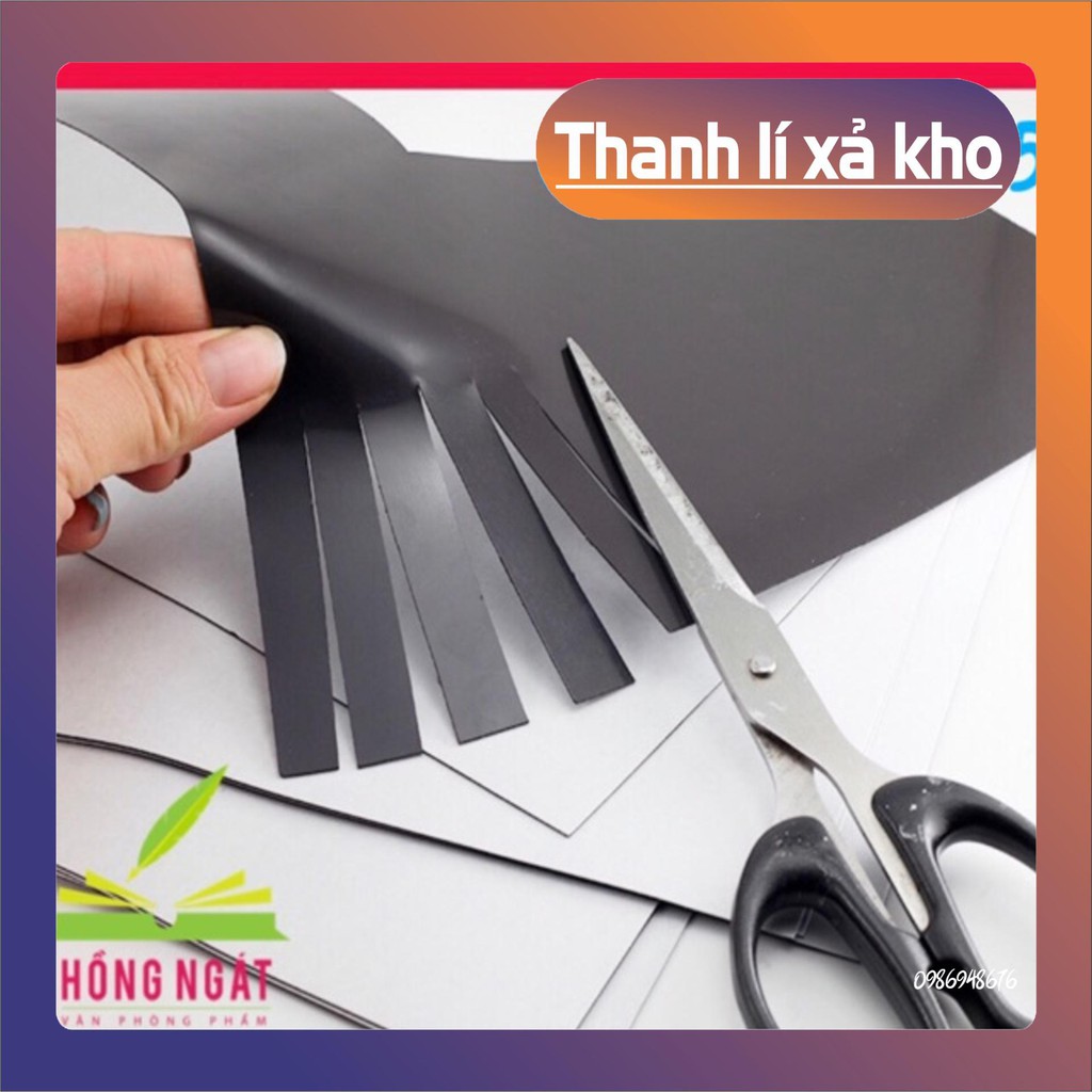 Nam châm dẻo lá A4 dày 0.5mm khồng có băng keo