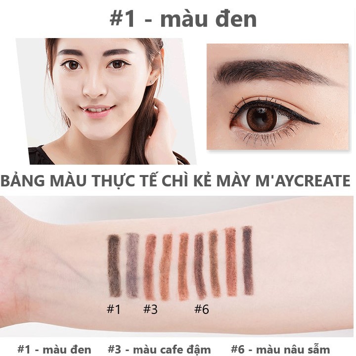 Chì Kẻ Mày MayCreate Eyebrow Pencil MCE101