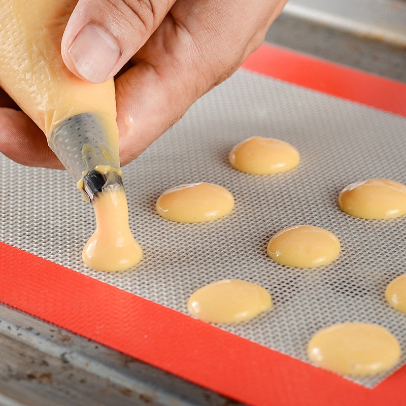 Thảm Nướng Bánh Macaron Bằng Sợi Thủy Tinh Silicone Dày Dặn
