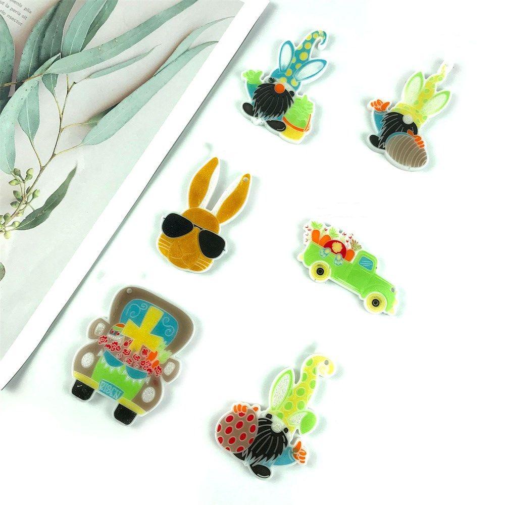 JONYE Khuôn Silicone Làm Đất Sét Hình Thỏ Phục Sinh