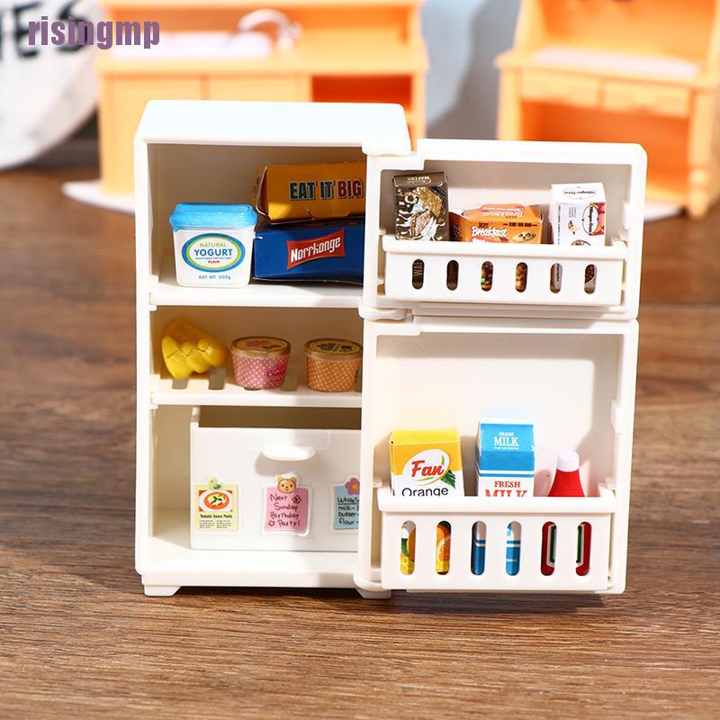 Bộ 16 Tủ Lạnh mini Tỉ Lệ 1: 12 Trang Trí Nhà Búp Bê