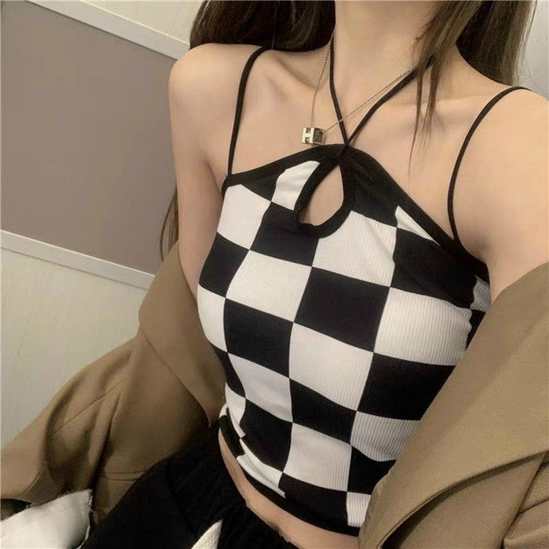Áo yếm croptop Chéo dây giọt nước CARO PC