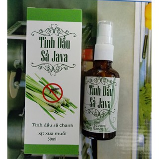 Xịt xua muỗi tinh dầu xả java 50ml