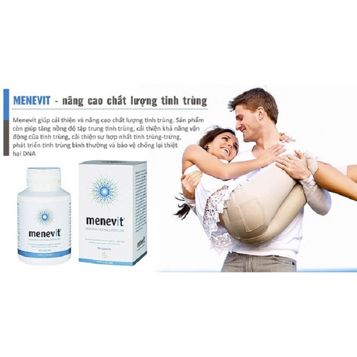 Viên uống MENEVIT- Viamin cho nam giới 30/90 viên của Úc, tăng chất lượng, số lượng tinh trùng