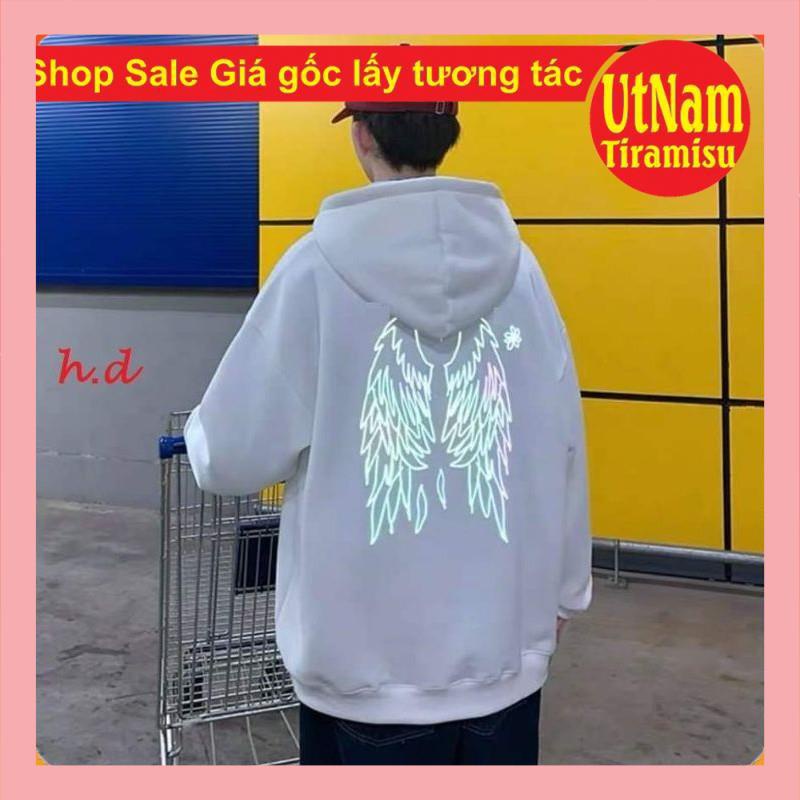 Áo hodie Cánh chim phản quang bảy màu❤Hoodie mùa đômg unisex nam nữ form <53kg