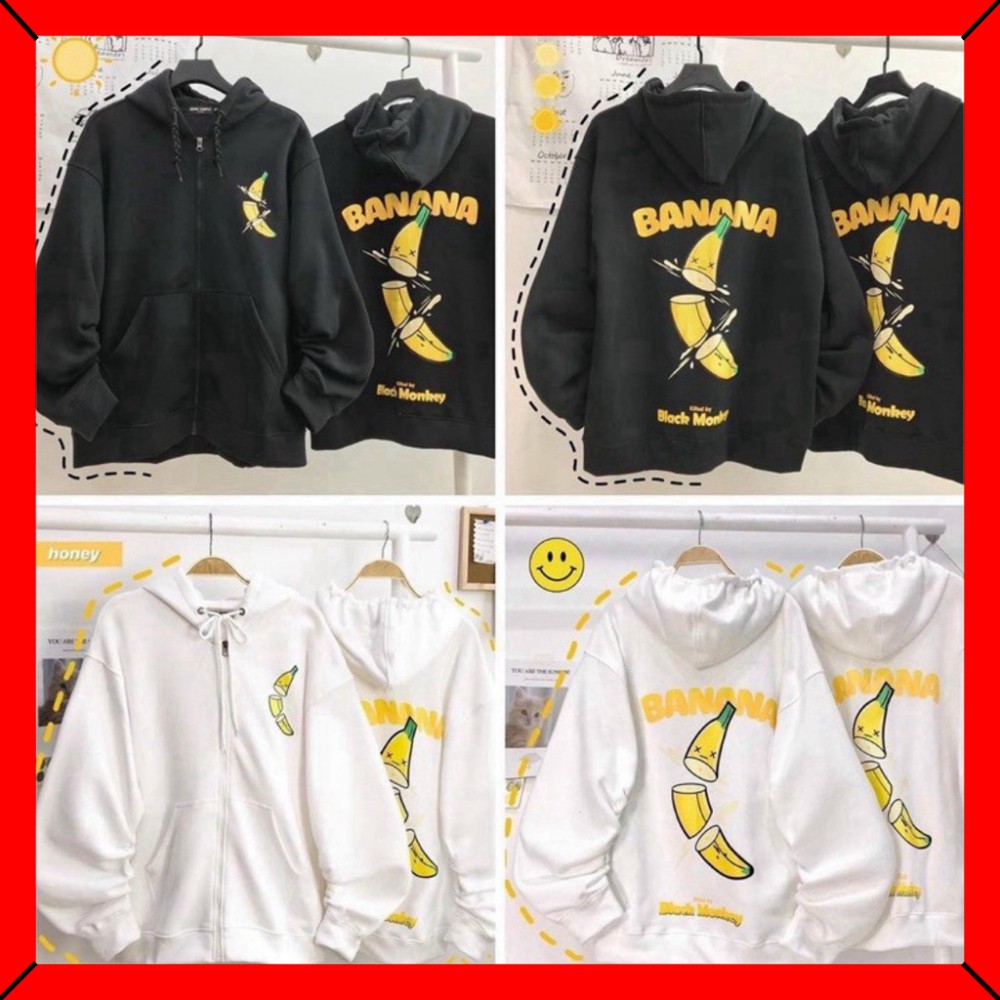 (FREESHIP) ❤ Áo Khoác Nỉ BANANA Siêu hot Form Xinh (MỚI) | BigBuy360 - bigbuy360.vn