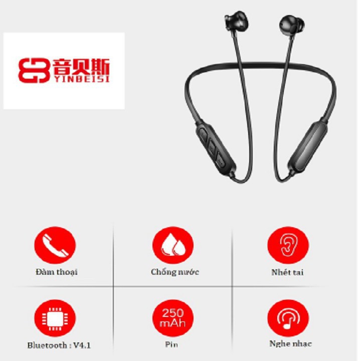 Tai Nghe Bluetooth Không Dây YBS-0625 Nhét Tai Hỗ Trợ Đàm Thoại 6h,Chống Ồn Cao Cấp