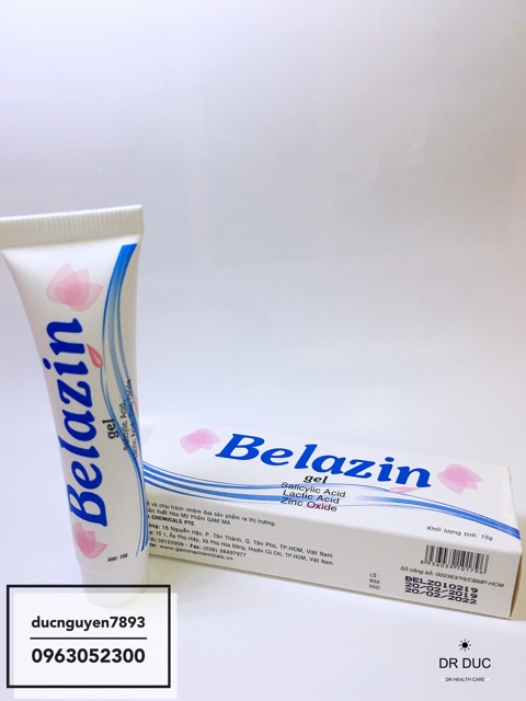 GEL THOA GIẢM MỤN BELAZIN 15g