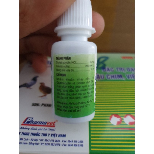PHAR DOC chai 10ml đậu gà đậu chim