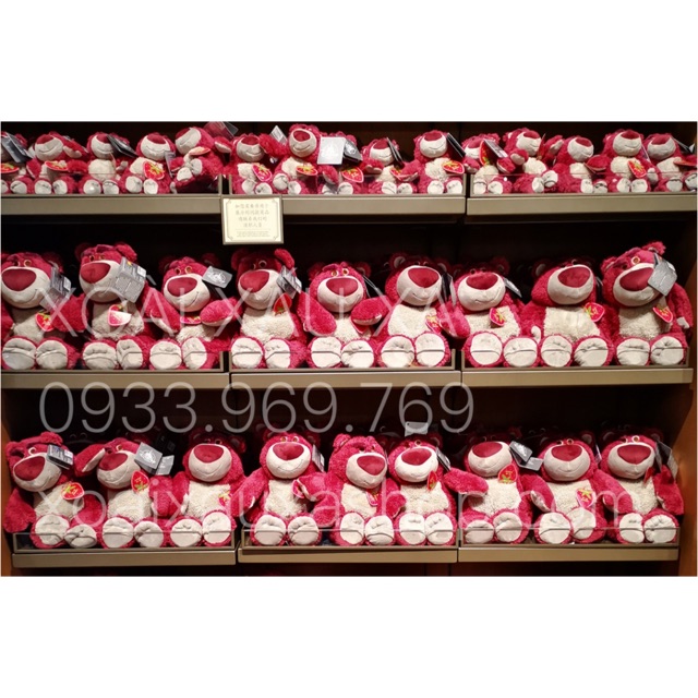 GẤU BÔNG GẤU DÂU LOTSO THƠM DÂU HÀNG STORE DISNEY