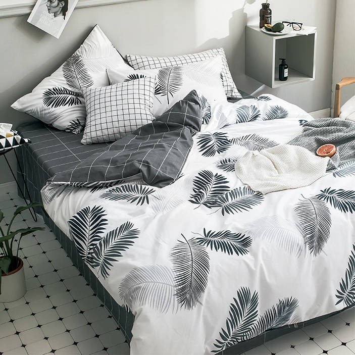 gối INS Bộ đồ giường Scandinavian ký túc xá sinh viên bốn mảnh Ga trải giường