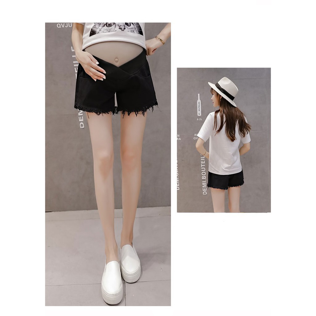 Quần Bầu Xinh Quần Sooc Bầu Xinh Quần Đùi Bầu Xinh Trẻ Trung Năng Động Q117