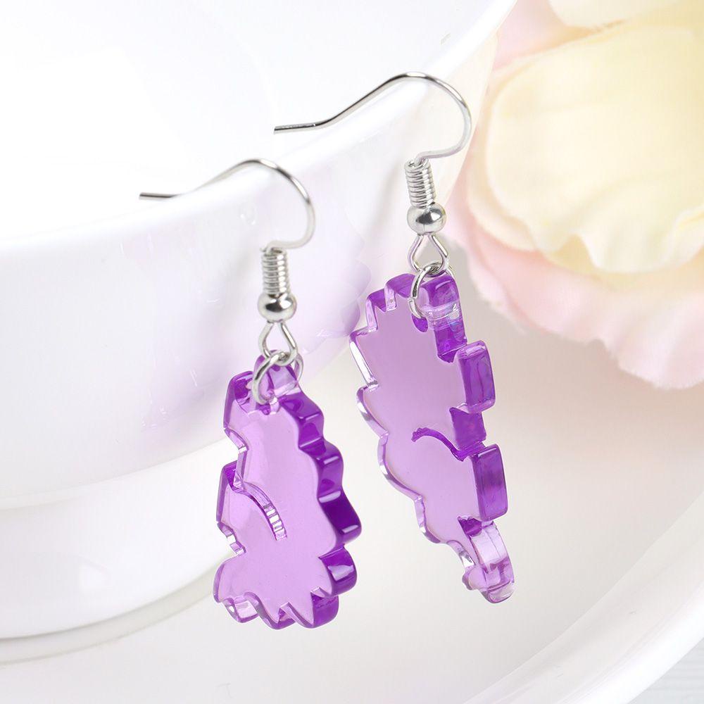 1 Khuyên Tai Acrylic Nhiều Màu Dễ Thương Dùng Làm Quà Tặng Sinh Nhật