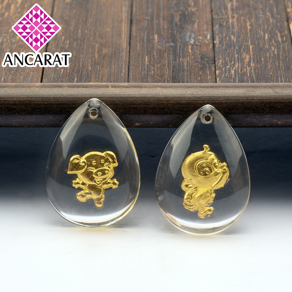 ANCARAT - Mặt dây 3D dát vàng