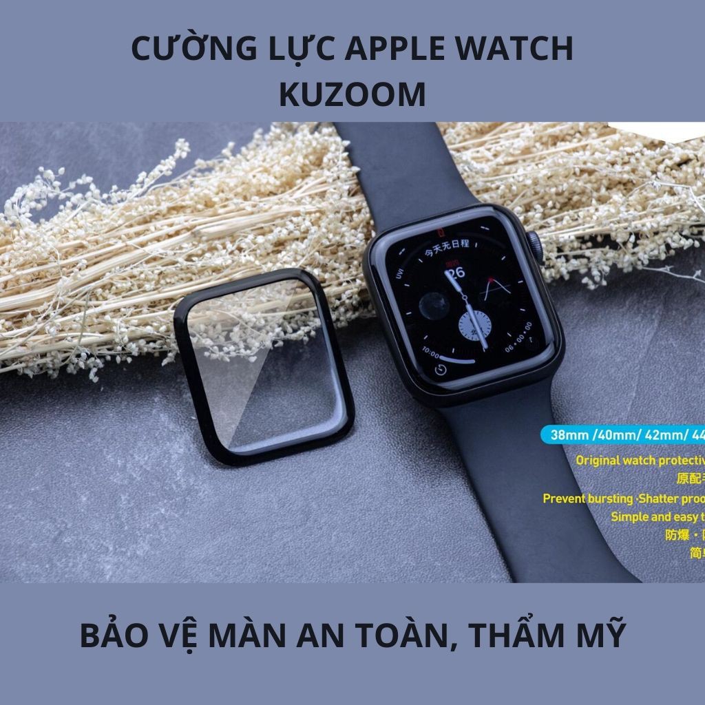 Miếng Dán Cường Lực Dẻo Apple Watch Kuzoom 3D seri 1/2/3/4/5