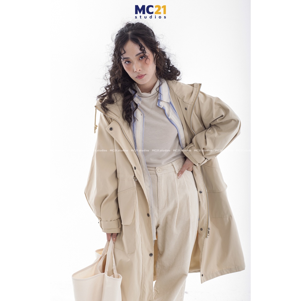 Áo khoác măng tô trench coat MINION CLOTHING unisex nam nữ chất kaki dày dặn 2 lớp có lót gió A3107