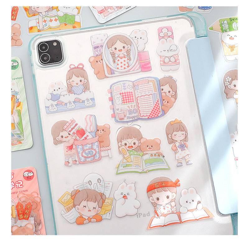 ⭐ iLado ⭐【1 PC】 sticker PET Không Thấm Nước Nhãn Hình Dán Cute Sticker Dễ Thương Sticker Trang Trí Sổ Hình Dán Sticker Trang Trí Sổ Dán Sổ Lưu Trữ Sticker Tập Vở Hiểm Bộ Sticker Nhãn Dán Sổ Chiết Lưu Trữ