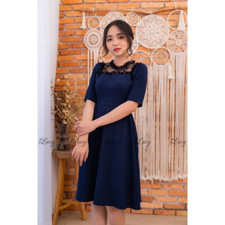 Đầm Minari 2977 Váy Lucy phối lưới giá tốt