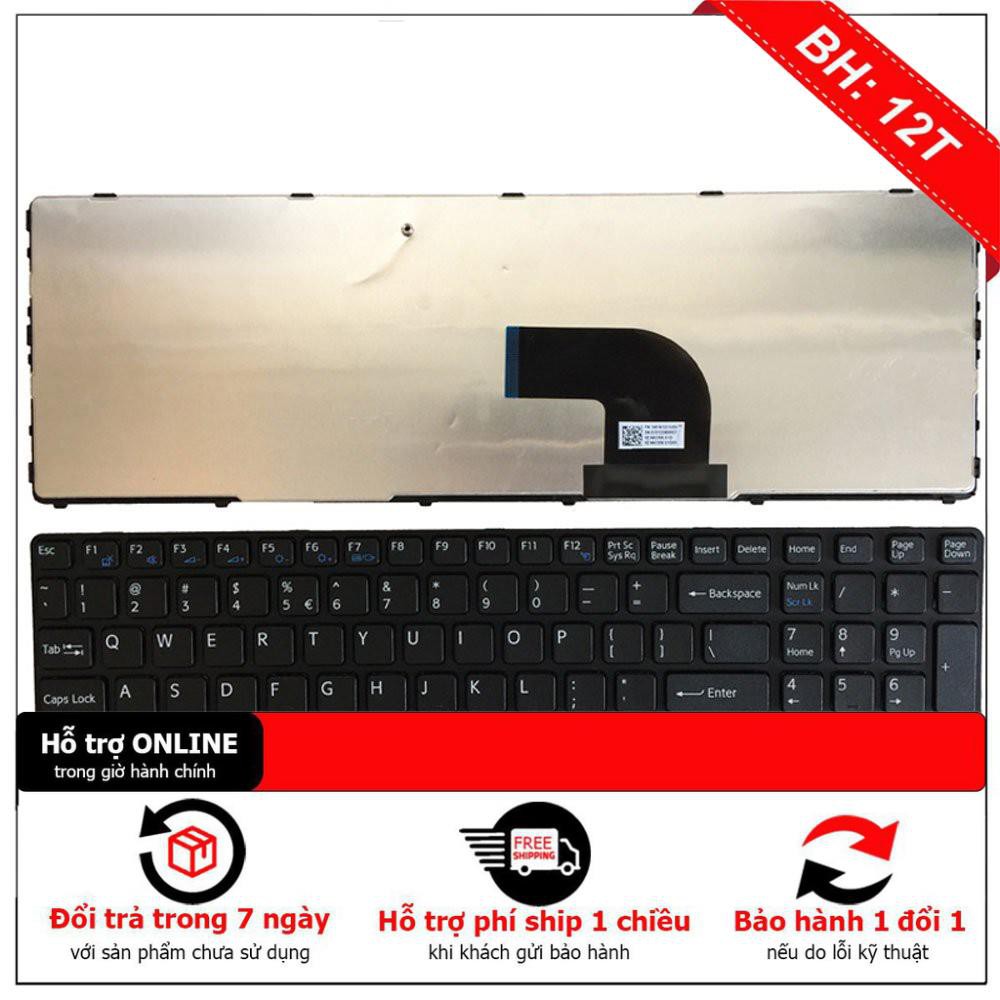 [BH12TH] Bàn Phím Laptop Sony Vaio SVE15 Series Có Khung - Màu Đen