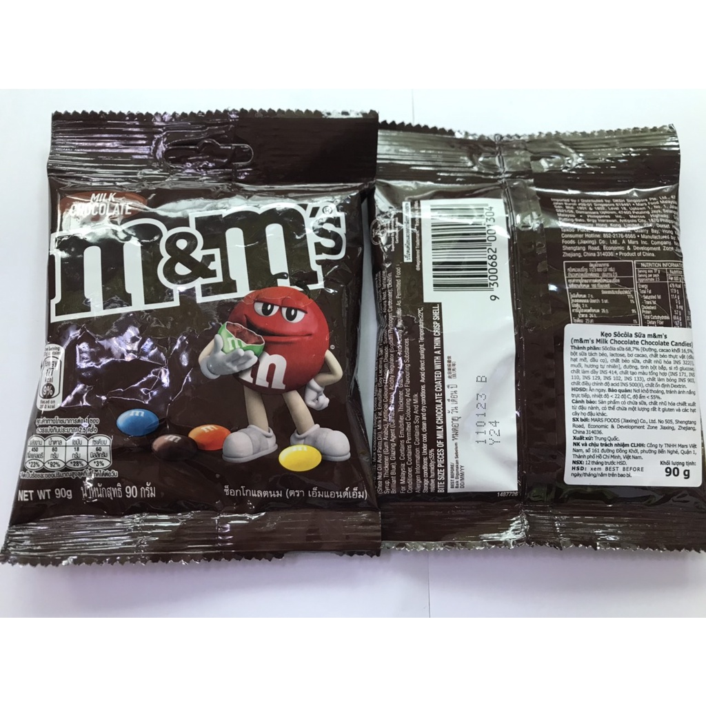Kẹo Sôcôla Sữa m&amp;m's 90g Milk Chocolate Candies (Gói 90g)