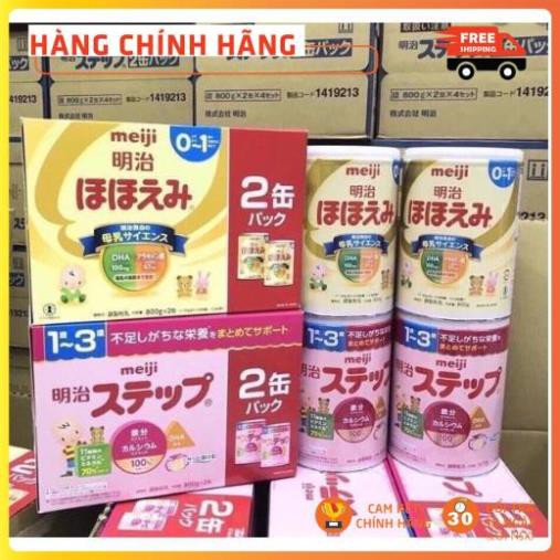 Combo 4 Hộp Sữa Meiji  800g Hàng Nhật Nội Địa Date Mới Nhất