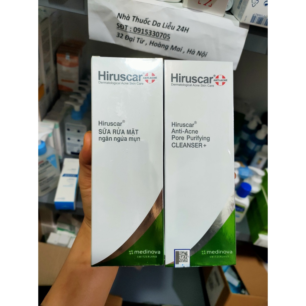 Sữa rửa mặt ngừa mụn Hiruscar Anti-Acne Cleanser+ 100ml