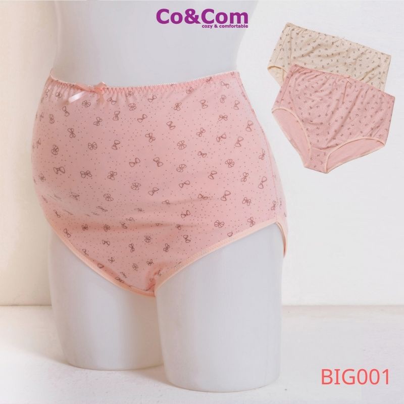 Quần Lót Bầu Cotton Sợi Tre Co&amp;Com Cạp Cao Co Giãn 4 Chiều Kháng Khuẩn Mềm Mại BIG001/ BIG008/ BIG011