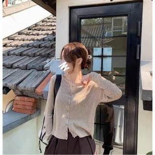 Áo cardigan len hàn cúc dọc A3098