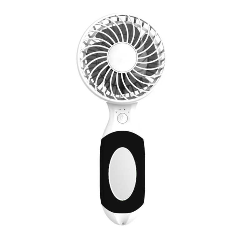 Quạt Mini Cầm Tay Sạc USB Kèm Gương Trang Điểm Và Giá Đỡ Tiện Dụng