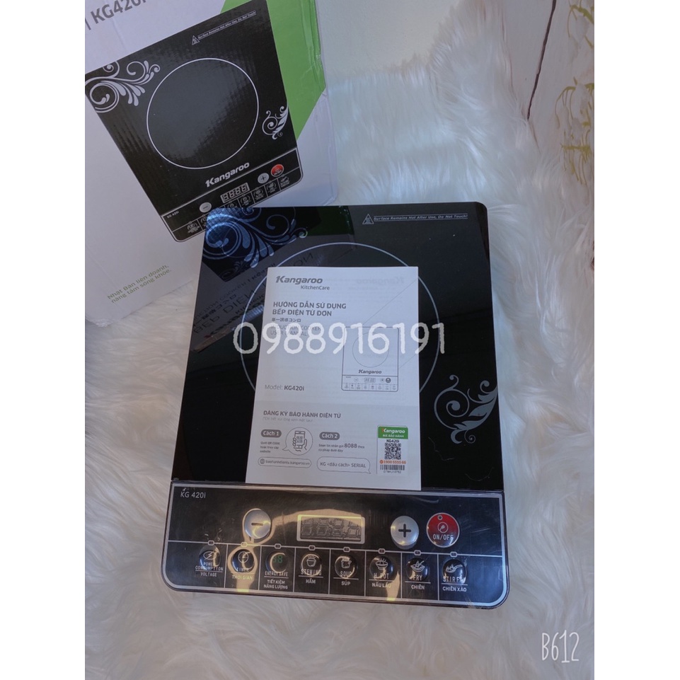 [Chính Hãng]Bếp Từ Đơn KANGAROO HR420i,Bảo Hành 12 Tháng Tặng Kèm Nồi Inox