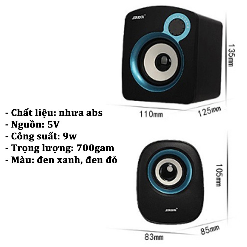 [Mã ELFLASH5 giảm 20K đơn 50K] Bộ Loa Máy Tính Để Bàn 2.1 SADA D-200B + Tặng Tai Nghe Bluetooth Cao Cấp