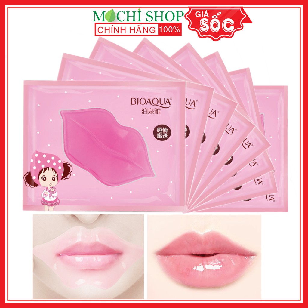 Mặt Nạ Môi Collagen Bioaqua Dưỡng Ẩm, Mờ Thâm, Môi Hồng, Mềm Môi Lip Mask Nội Địa Trung Chính Hãng - MOCHI SHOP