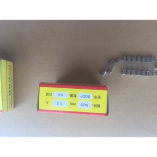 Bộ 10 cầu chì 0.5A 5x20mm
