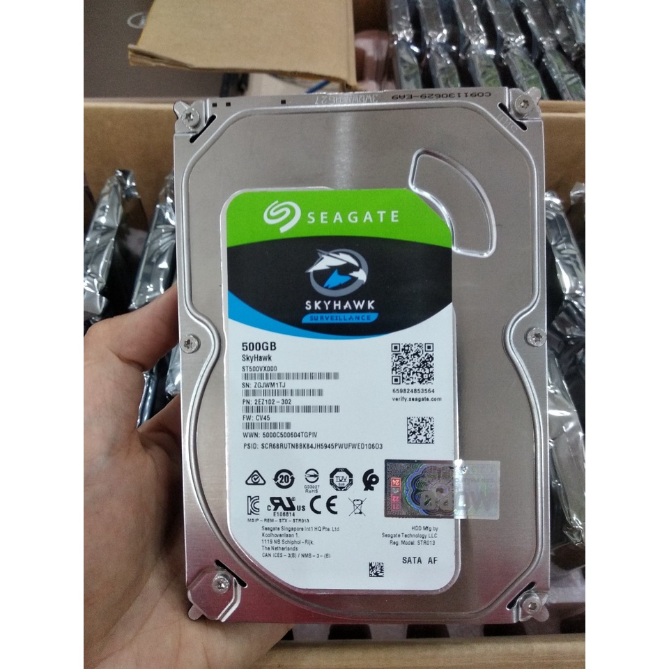 Ổ cứng HDD Seagate Skyhawk 500GB-1TB-2TB - Chuyên dụng cho camera - Bảo hành 24 tháng -HÀNG NHẬP kHẨU