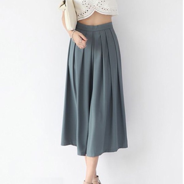 Quần Culottes Xếp Ly - Q00616110