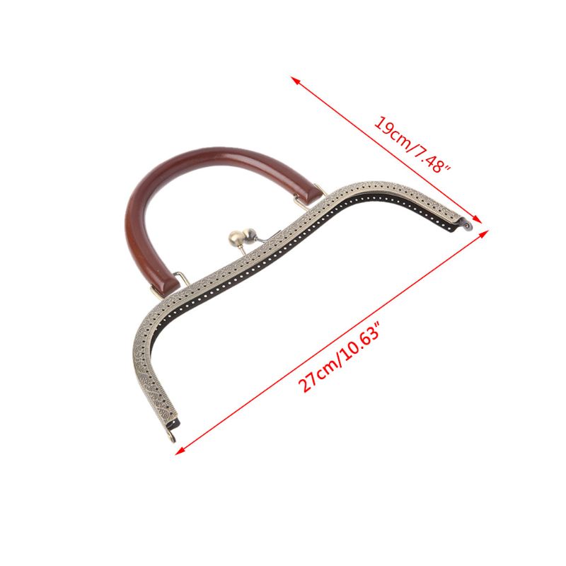 Khung Kẹp Bằng Gỗ Hình Vuông / Tròn Cho Túi Xách DIY