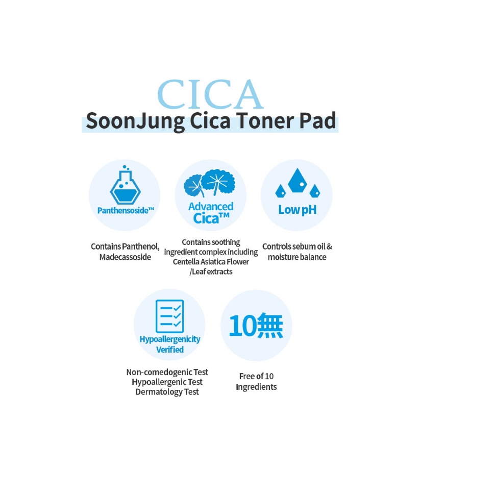 Bông Thấm Toner 70 miếng lành tính dịu nhẹ ETUDE SoonJung Cica Toner Pad Làm Sạch Hiệu Quả 130ml
