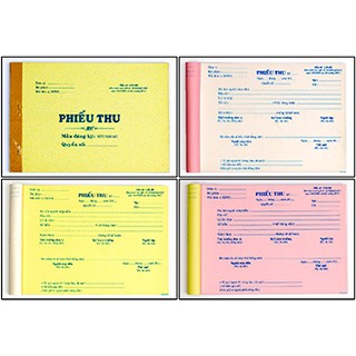 [MUA SỈ GIẢM 10%] Phiếu chi, thu (3 liên) = 30 bộ/ 1 cuốn