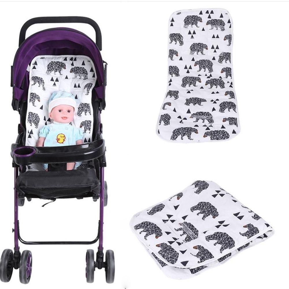 Đệm Lót Xe Đẩy Em Bé Bằng Vải Cotton Thoải Mái Họa Tiết Khủng Long Koala