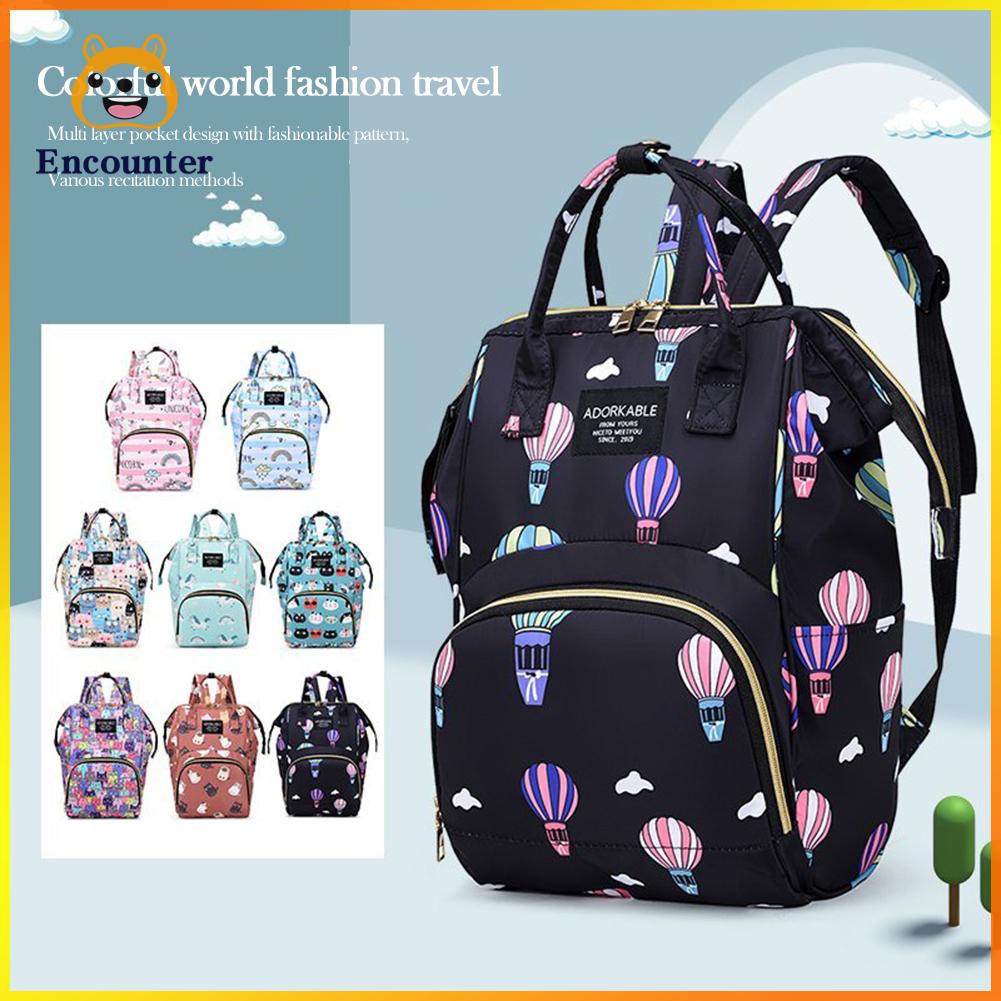 ○Encounter○ Fashion Women Printing Mummy Diaper Bag Large Handbags Stroller Organizer
