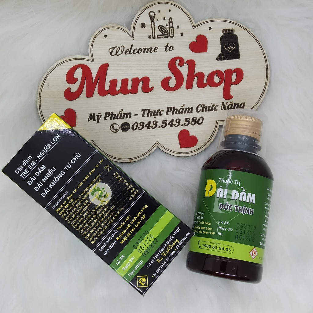 Siro Đái Dầm Đức Thịnh chai 200ml