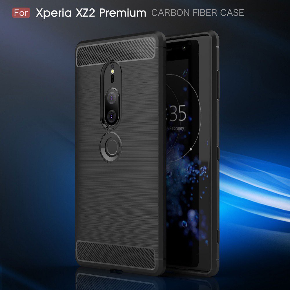 [Ảnh Thật] Ốp Lưng Sony XZ2 Premium Dẻo Vân Carbon Phay Xước Chống Sốc